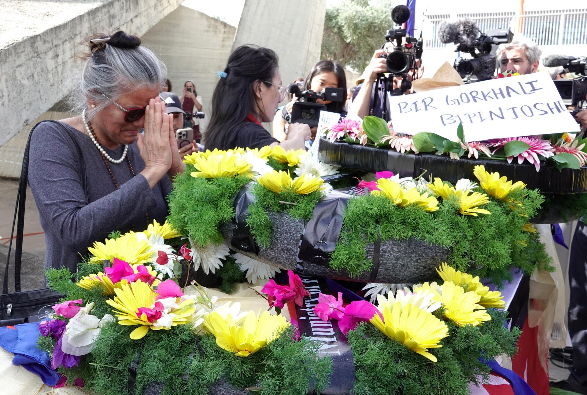 טקס פרידה מביפין ג׳ושי ז״ל שנרצח בשבי 