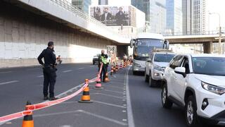 חסימות במחלף השלום באיילון בעקבות הביקור של ג'יי די ואנס