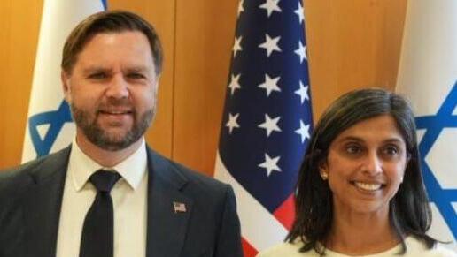 ישראל כ"ץ עם סגן נשיא ארה"ב ג'יי די ואנס