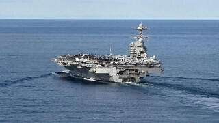 נושאת המטוסים האמריקנית "ג'רלד פורד" במהלך תרגיל של נאט"ו