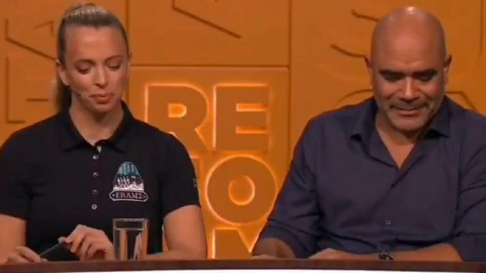 From the program in Norway (screenshot, NRK) מתוך התוכנית בנורבגיה