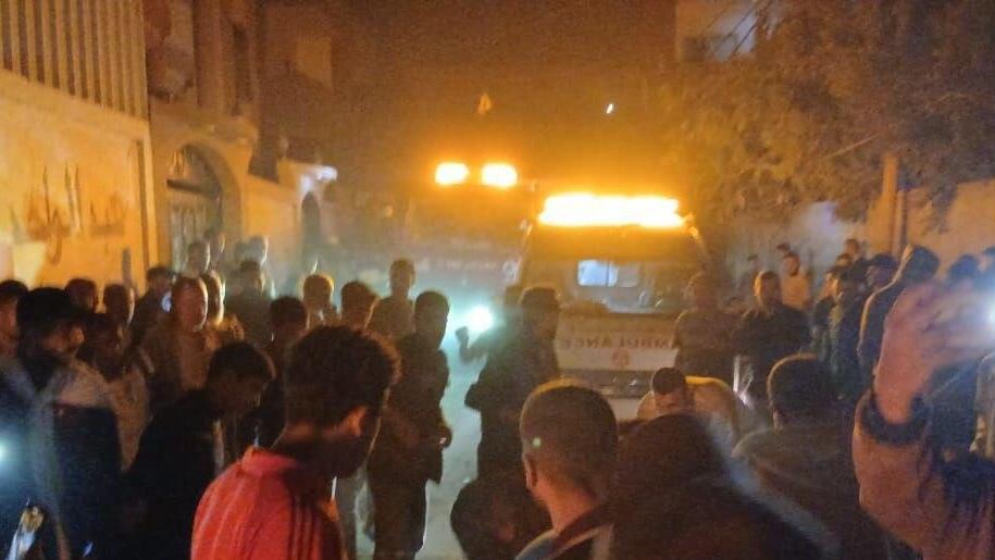 На месте удара в Нусейрате זירת החיסול בנוסייראת