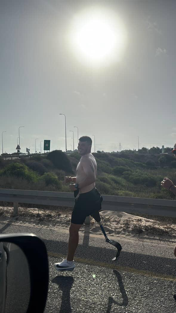 בוריס שטונדה לוחם דובדבן נפצע קשה ברצועת עזה מתחרה בתחרות איש הברזל