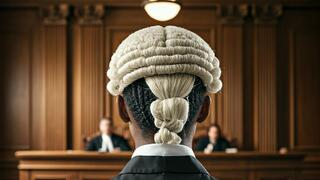 פאה עורך דין שחור אילוסטרציה