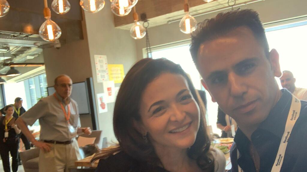 Zaied Zaied with Sheryl Sandberg 