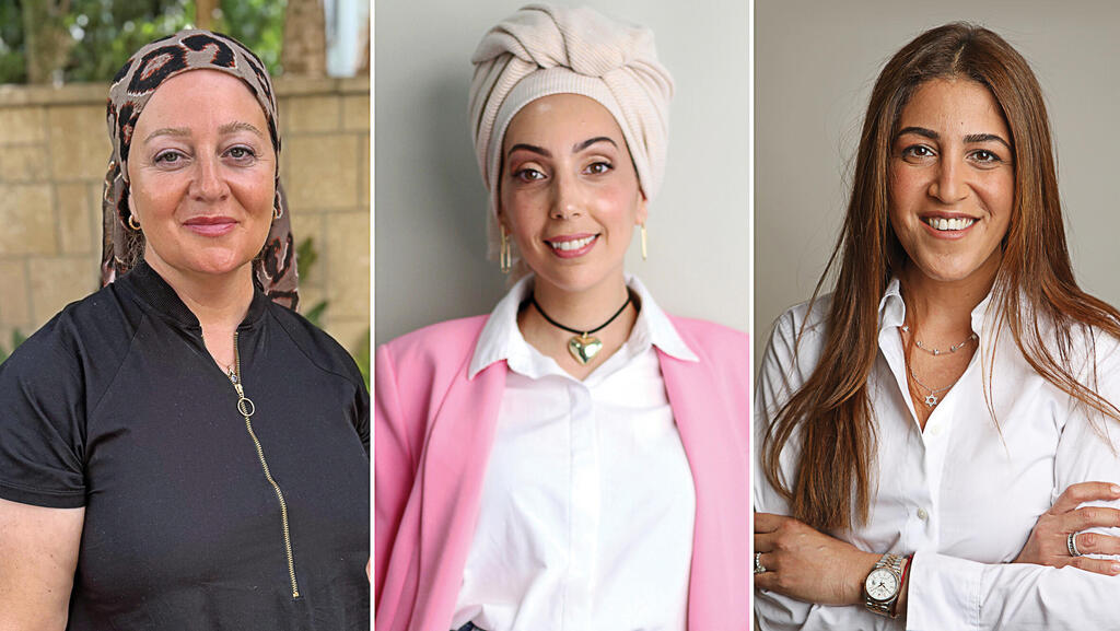 מימין: מור גזית, בת אל חזן והילה שיניס  ארז