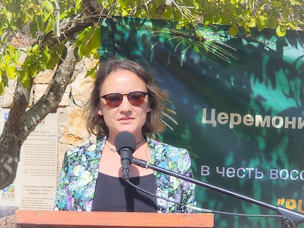 Татьяна Глезер, основатель и руководитель сообщества "Тыквенный латте" (Фото: Михаил Фейгин) Церемония открытия памятной таблички сообщества "Тыквенный латте"