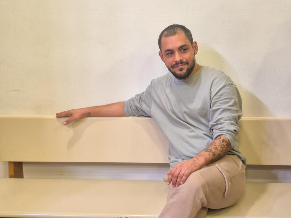 David Kricheli in court (Photo: Ido Erez) החשוד בדיון הארכת מעצר