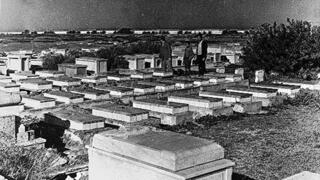 חלקת הקברים בבית העלמין של טריפולי, שבה טמונים חללי הטבח מטריפולי