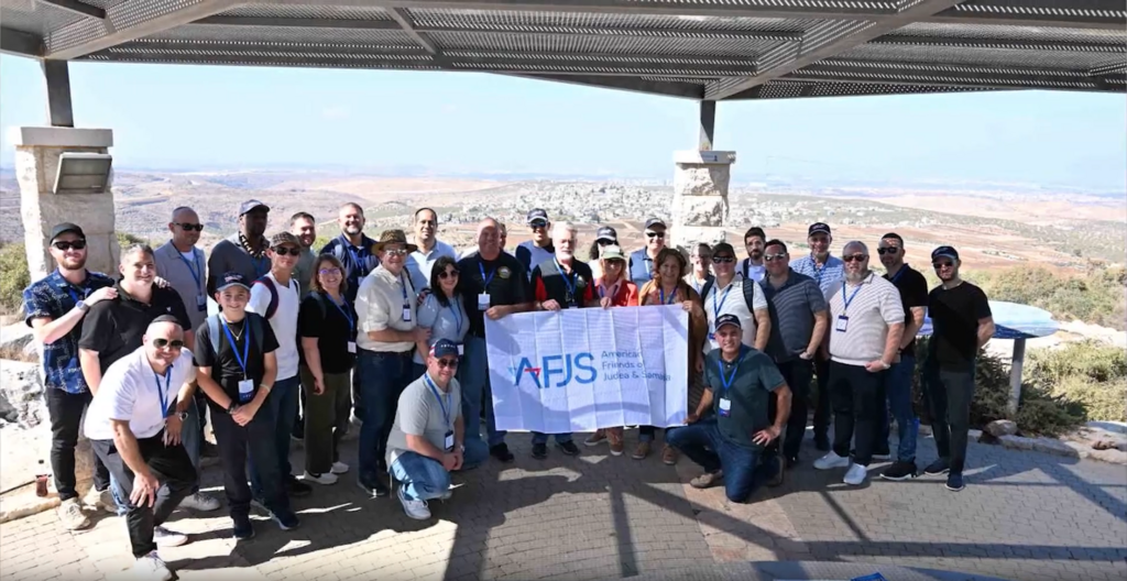 The American Friends of Judea and Samaria delegation (Photo: Courtesy) c