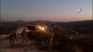 תיעוד הקמת עמדה צבאית של  צבא לבנון