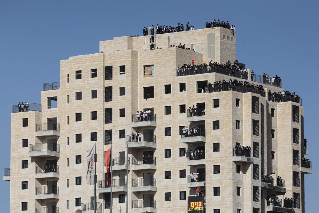 Photo: AHMAD GHARABLI / AFP מחאת חרדים בירושלים