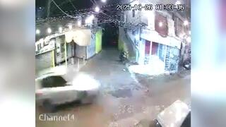 תיעוד הריגתו בירי של איליו אבו חנא,  צעיר לבנוני ש כנס ב עות למחנה הפליטים הפלסטיני שתילה דרומית לביירות בלבנון