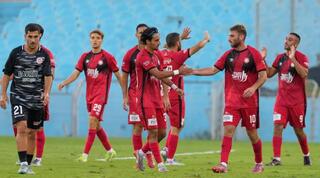 שחקני הפועל רמת גן חוגגים