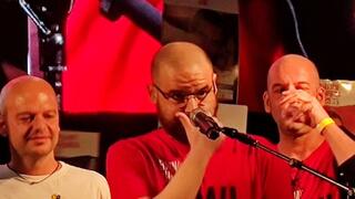 יאיר ואיתן הורן בעצרת משפחות החטופים בתל אביב