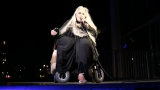 מירי אלוני בעצרת 30 לזכר יצחק רבין