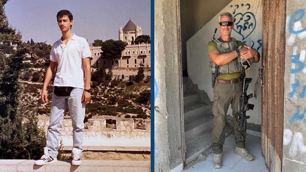 Андрей Глузман: слева - в первый год репатриации, справа - во время резервистской службы (Фото: личный архив) Адрей Глузман