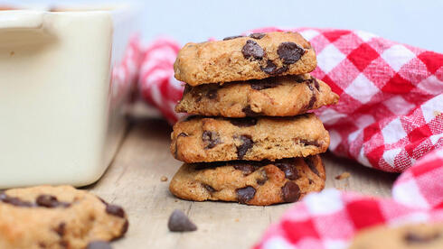 עוגיות שוקולד צ'יפס מקמח כוסמין