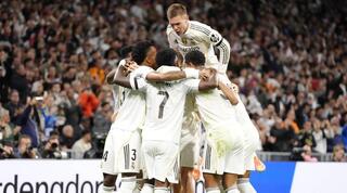 שחקני ריאל מדריד חוגגים