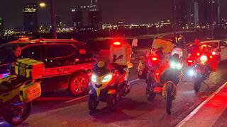 הולכת רגל שנפגעה מאופנוע ברח' אבא אבן בראשון לציון