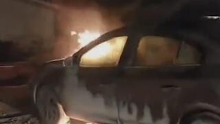 הצתת רכב מתנחל בבנימין על ידי  "ברברי הגבעות"