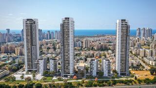 הדמיית פרויקט פינוי בינוי של חברת דימרי במתחם נורדאו נתניה