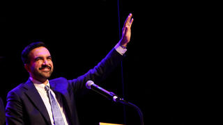 ראמה דוואג'י וזוהרן ממדאני לאחר הניצחון בבחירות לראשות העיר ניו יורק, 2025