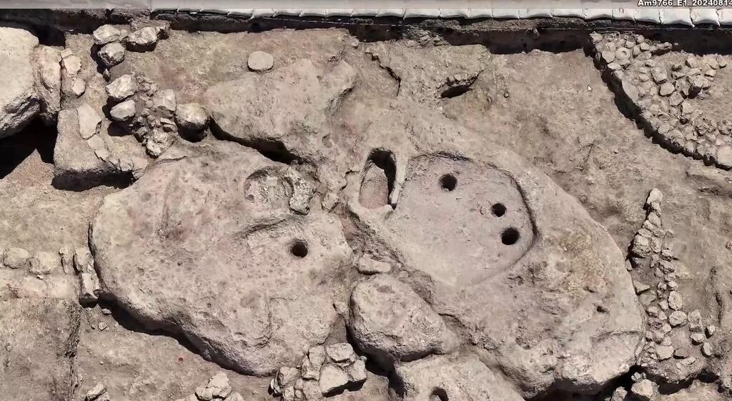 Photo: Israel Antiquities Authority גת לייצור יין מהקדומות בעולם, שנתגלתה בחפירה