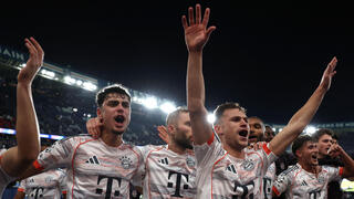 שחקני באיירן מינכן חוגגים