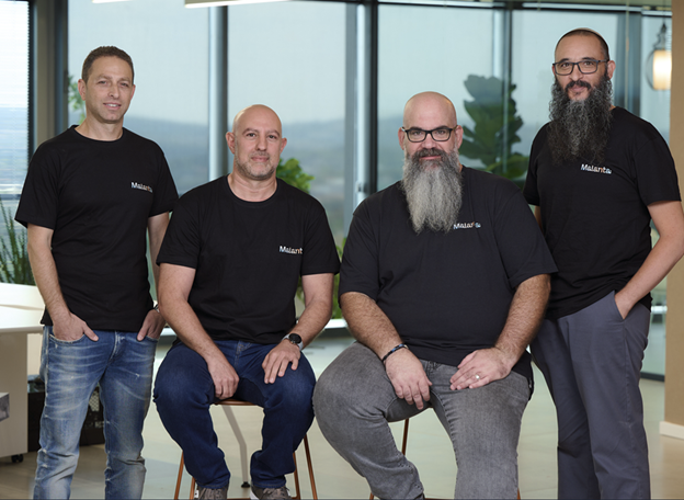 Left to right: Malanta Head of Engineering Guy Ben Arie, CPO Yossi Dantes, CBO Tal Kandel and CEO Kobi Ben Naim 