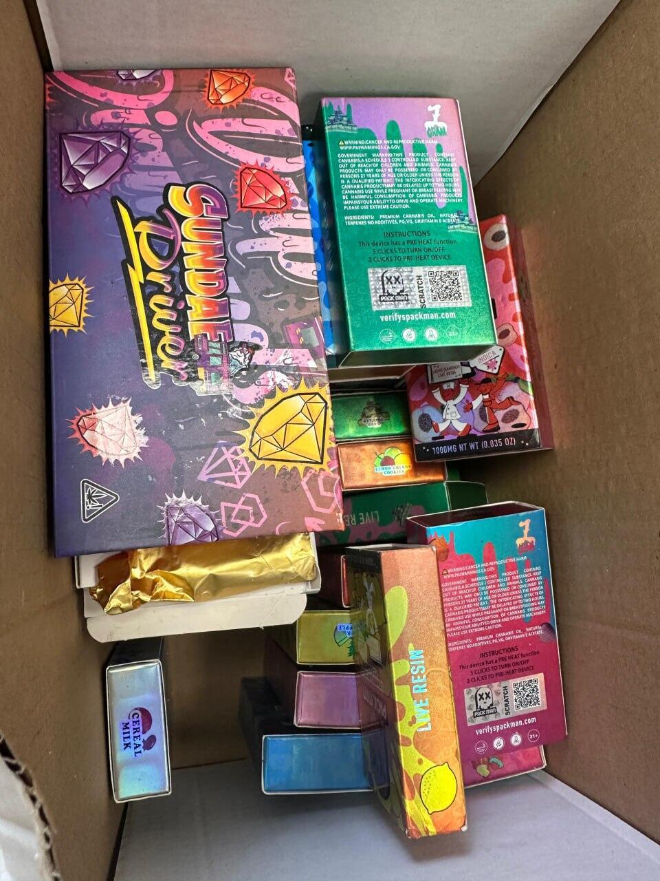 Photo: Israel Police סמים שנתפסו בקופסאות של ממתקים