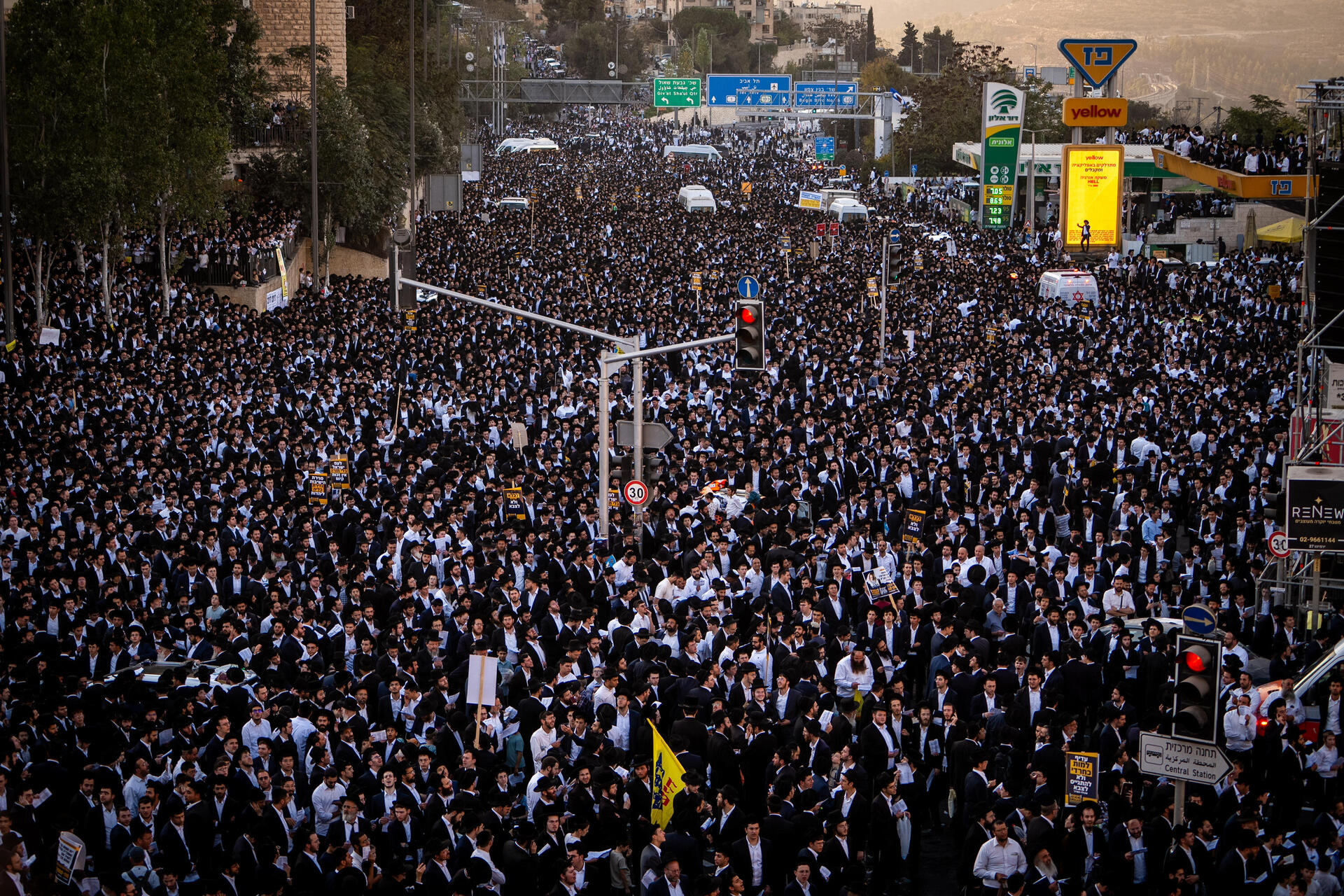 מחאת ענק בירושלים נגד הגיוס  