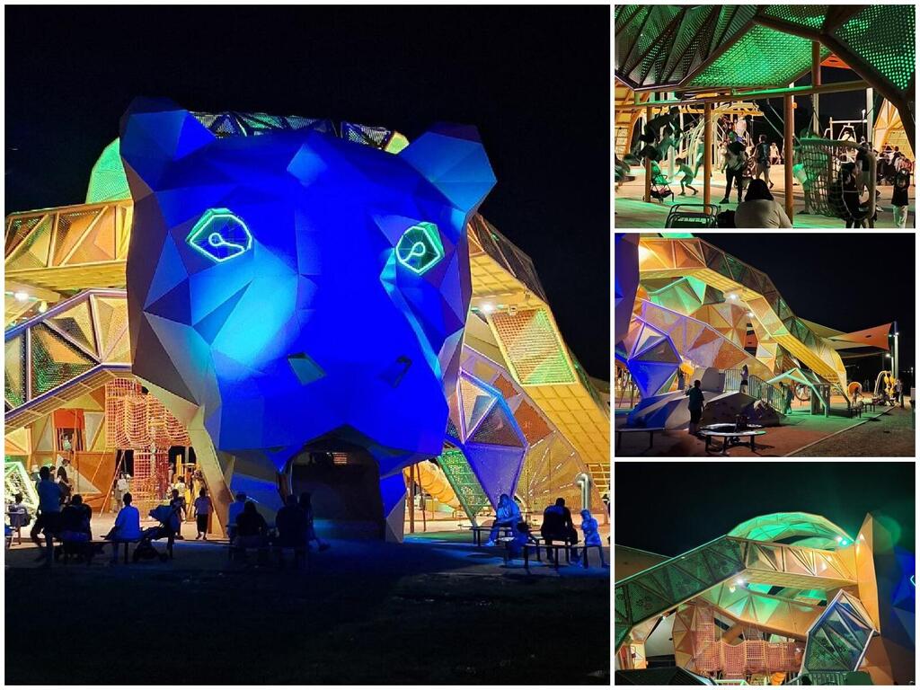 Игровая площадка "Лев" в экопарке Ашкелона (Фото: Анастасия Тадсон) Игровая площадка "Лев" в экопарке Ашкелона