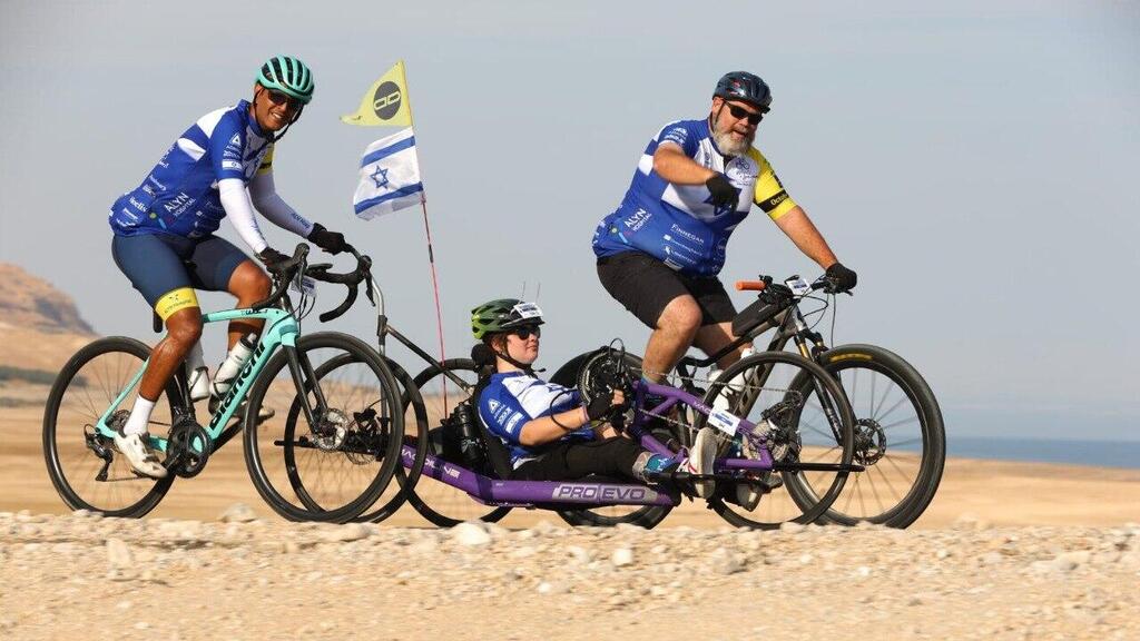 Mati and Ohad during the journey, 'He never gave up on me, even when it was hard' 