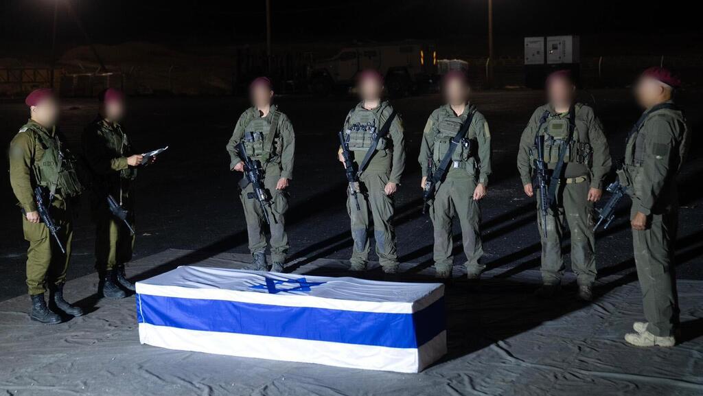 Получение тела Рудаефа ЦАХАЛом (Фото: пресс-служба ЦАХАЛа) קבלת ארונו של ליאור רודאיף ז"ל לכוחות צה"ל