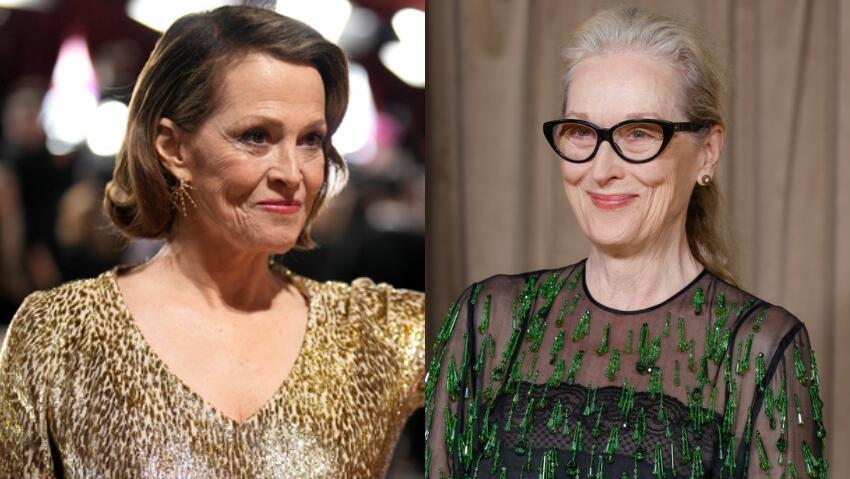 Meryl Streep and Sigourney Weaver (Photo: John Locher/Invision/AP, Millie Turner/Invision/AP) מריל סטריפ וסיגורני וויבר