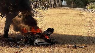 הרכב שהותקף בלבנון