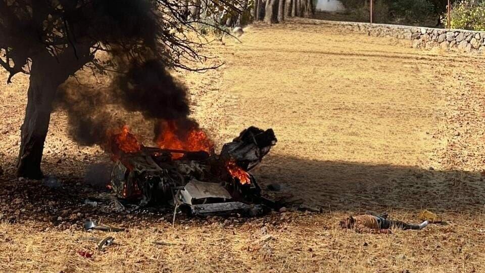 O veículo atingido ocorreu no Vale do Beqaa no sábado. הרכב שהותקף בלבנון