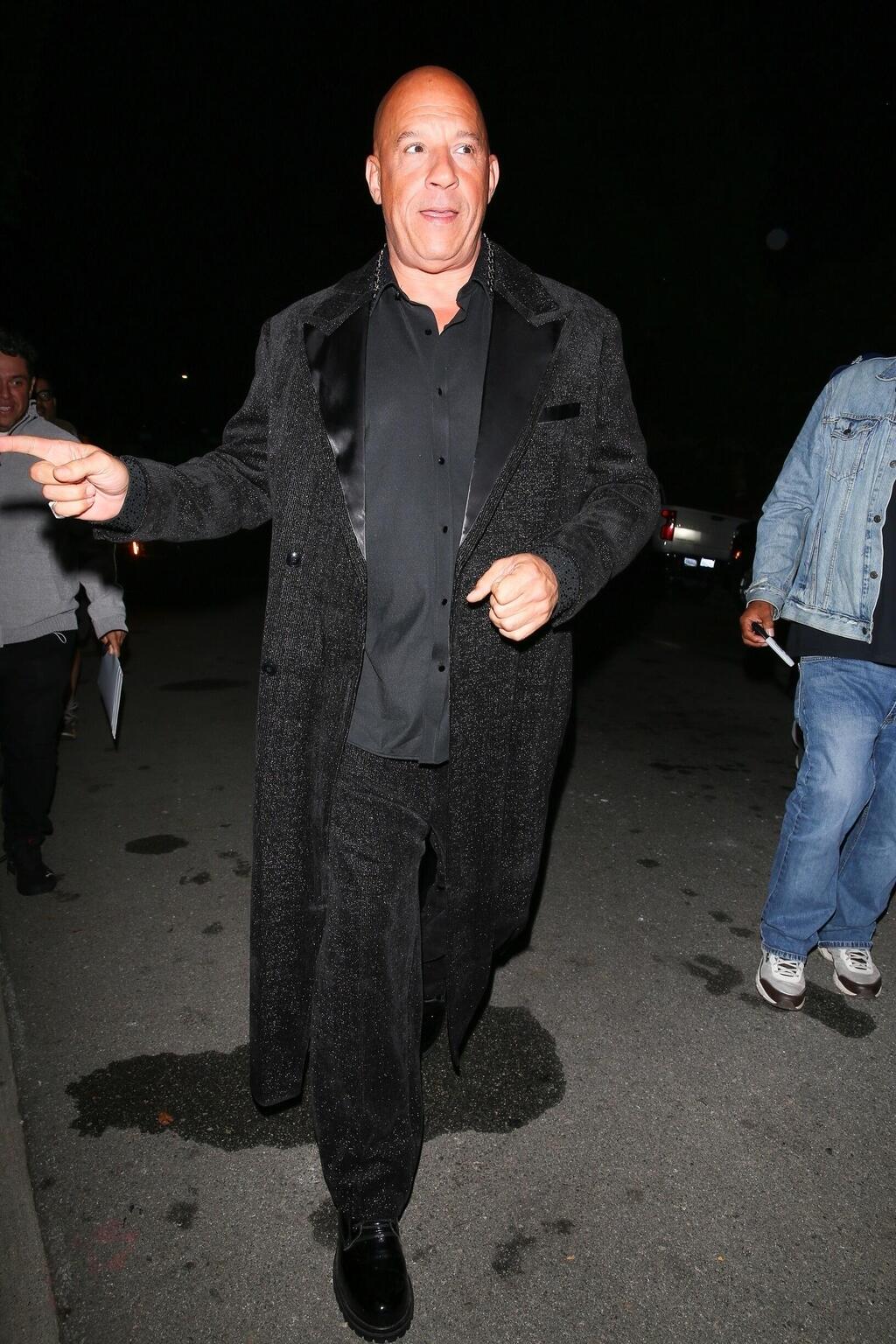 וין דיזל (צילום: The Hollywood JR / BACKGRID) וין דיזל במסיבת יום ההולדת של קריס ג'נר