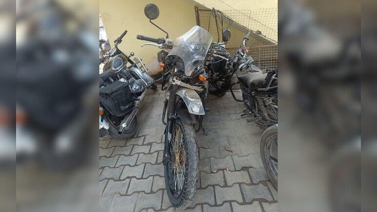 האופנוע מתאונת הדרכים בדלהי