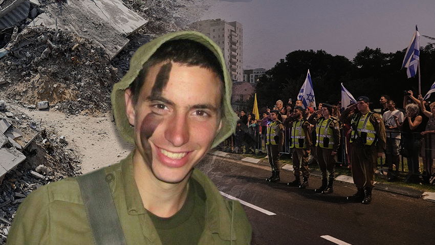 Адар Гольдин и встреча гроба с его телом в Израиле (Фото: AP Photo/Mahmoud Illean) ארון החלל החטוף מגיע למכון לרפואה משפטית