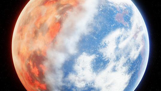 צד אחד יבש (לפני הריאקציה) וצד אחד רטוב (אחרי הריאקציה)