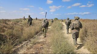 פעילות כוחות צוות הקרב של חטיבת הראל (10) במרחב הקו הצהוב בחאן יונס