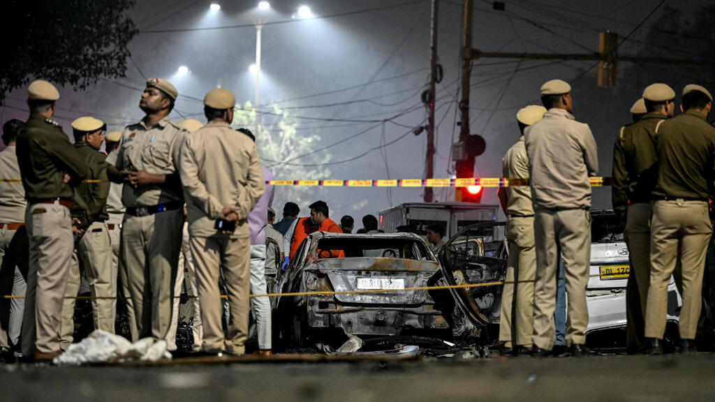 זירת פיצוץ דלהי הודו