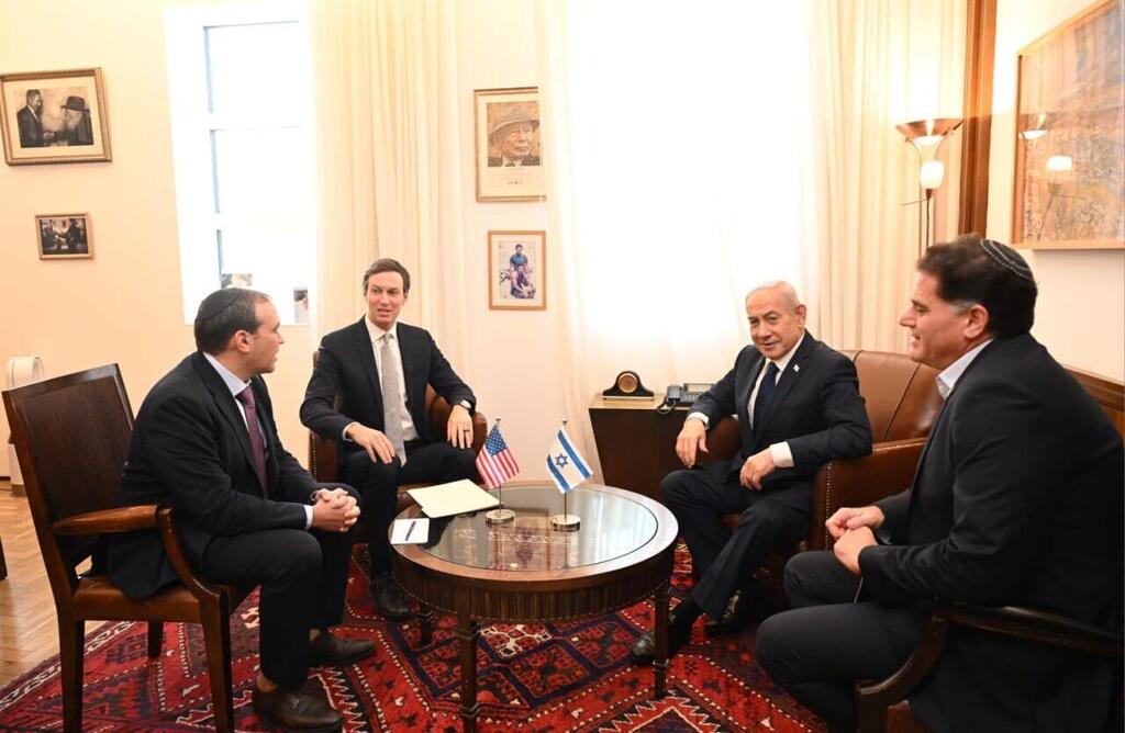 Jared Kushner meets with Netanyahu (Photo: Haim Zach/GPO) נתניהו נפגש עם קושנר