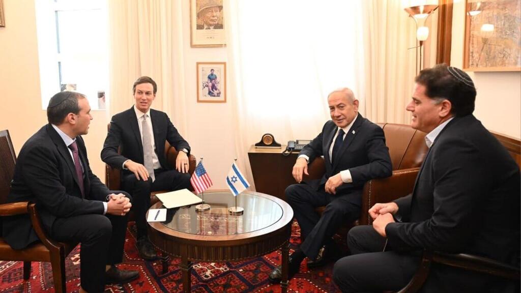 Джаред Кушнер встретился с Биньямином Нетаниягу (Фото: Хаим Цах, ЛААМ) נתניהו נפגש עם קושנר