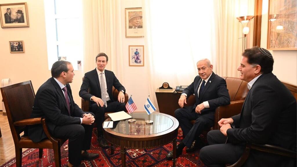 Встреча Джареда Кушнера с Биньямином Нетаниягу (Фото: Хаим Цах, ЛААМ) נתניהו נפגש עם קושנר