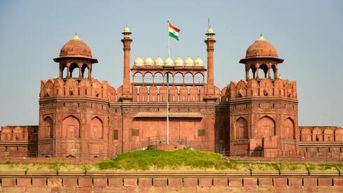 המצודה האדומה אילוסטרציה ארכיון דלהי הודו