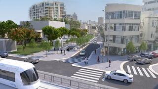 הדמיה של תחנת כיכר מגן דוד