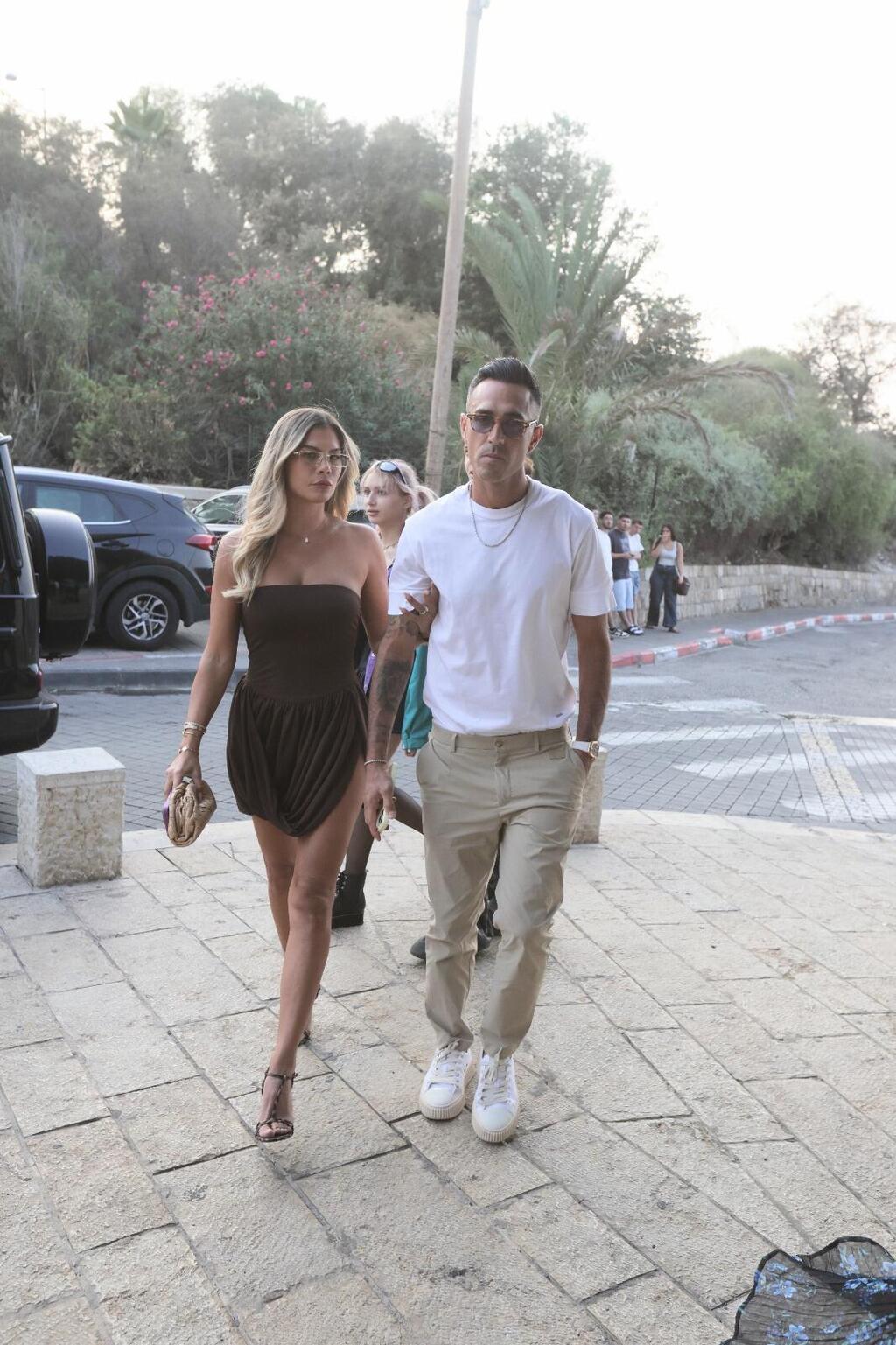 ערן זהבי ואשתו (צילום: נמרוד גליקמן) ערן זהבי ואשתו, בחתונה של נועה קירל